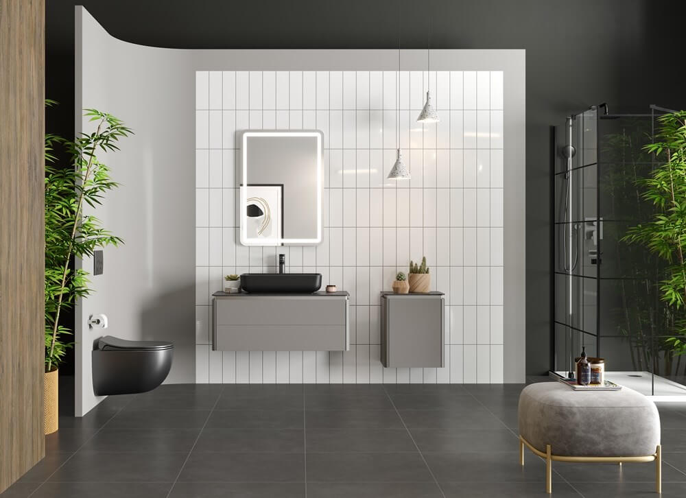 Modernliğin Sadeliği: Kale Banyo Lotus Banyo Mobilyası