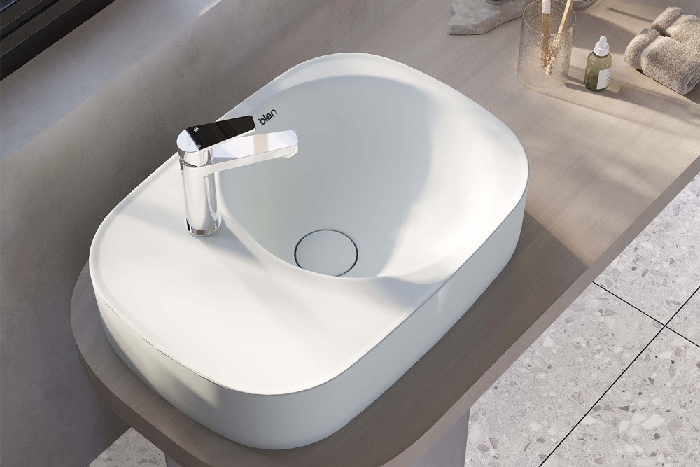 Bien’den Banyolara Modern Bir Dokunuş: SQ Tam Tezgâh Üstü Lavabo