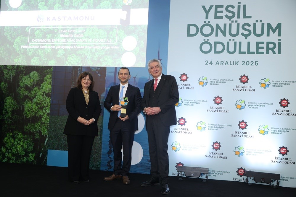 Kastamonu Entegre’ye İSO Yeşil Dönüşüm Ödülü: PureBoard, “Çevre Dostu Ürün” Kategorisinde Birinci Oldu 