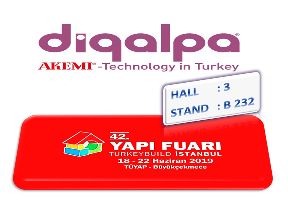 Digalpa Bu Sene Yine Türk Yapı Sektörünün ve Bölgesinin Lider Yapı Fuarında!