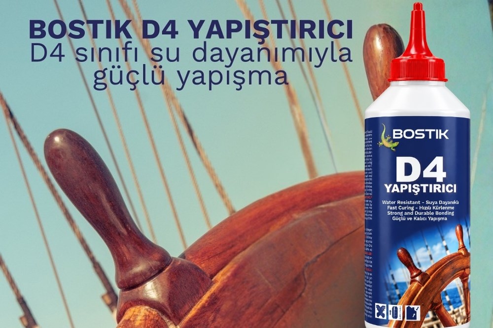 Bostik’in Yeni Ürünü D4 İle Yüksek Su Direncine Sahip Güçlü Yapıştırma