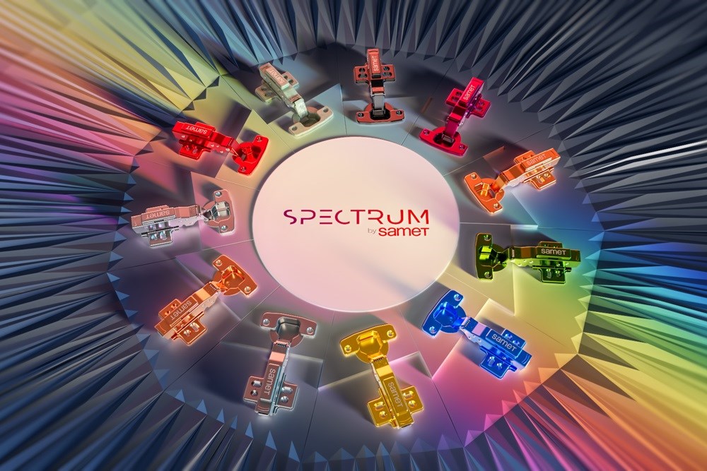 Samet Spectrum ile Dünyada İlk Renkli Menteşe, Çekmece ve Kalkar Kapak Sistemleri Serisi!