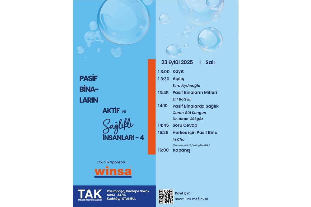 Pasif Binaların, Aktif İnsanları 4: Sağlıklı ve Sürdürülebilir Yaşam için Buluşuyor