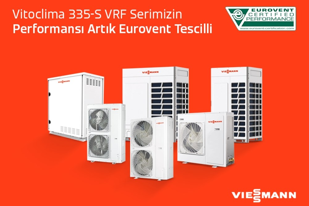 Vitoclima 335-S VRF Sistemlerine Eurovent Sertifikası! 