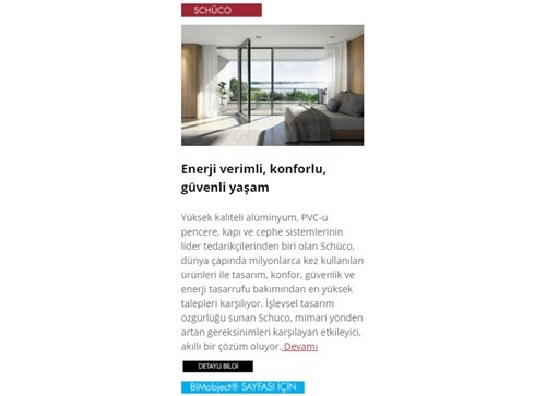 Kategoriler Bülteni "BIMobject" | Kasım 2020 | Sayı:08