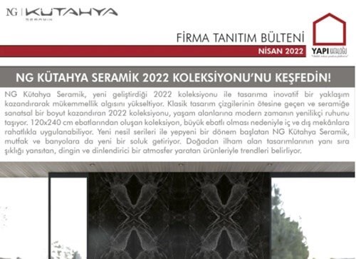 Firmaya Özel Bülten | NG Kütahya Seramik