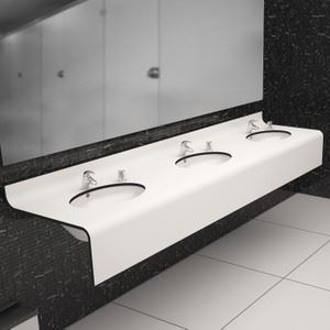 Compact Laminated Bathroom Countertop