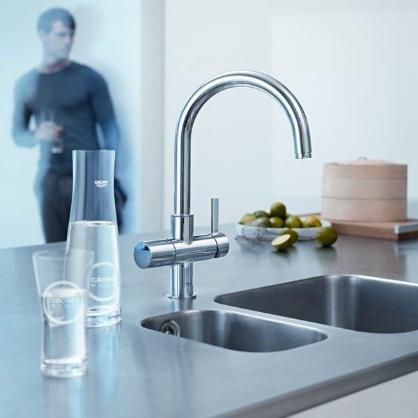 Grohe Water Filter Kitchen Faucet Blue Ultrasafe Pure