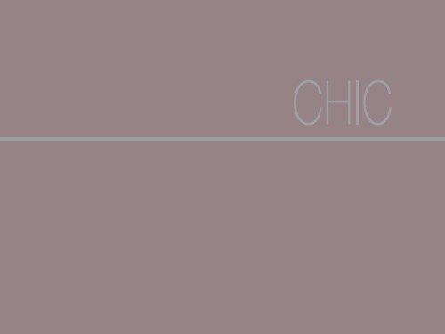 "Chic" Koleksiyonu Kataloğu