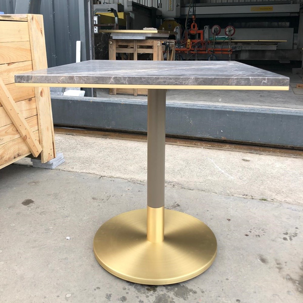 Brass Marble Table - 1