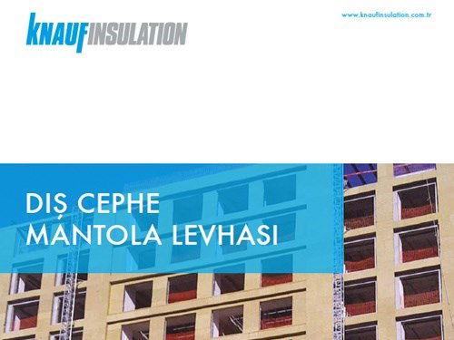 Knauf Insulation Dış Cephe Mantolama Broşürü