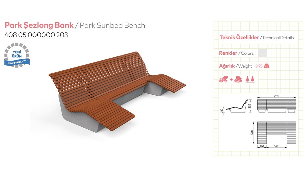 Benches with Backrest - 3