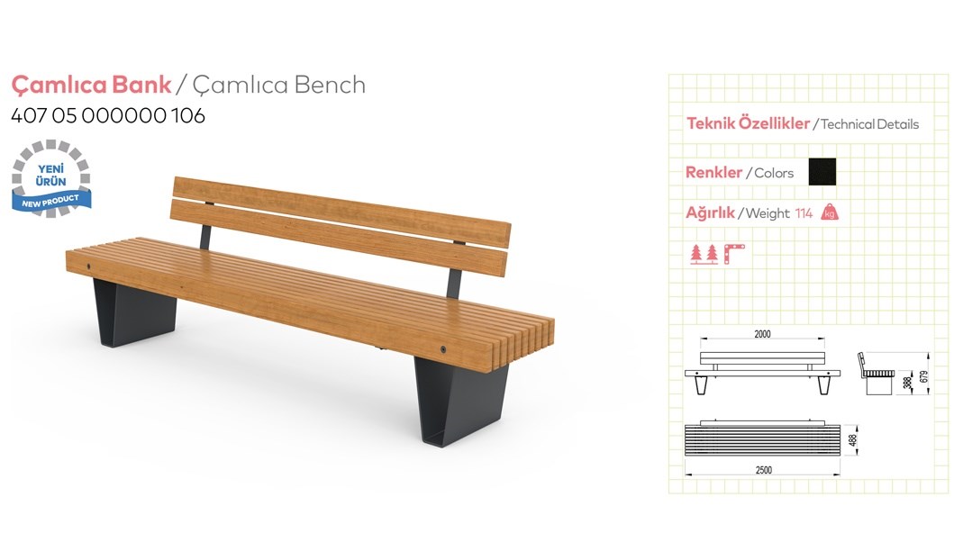 Benches with Backrest - 17