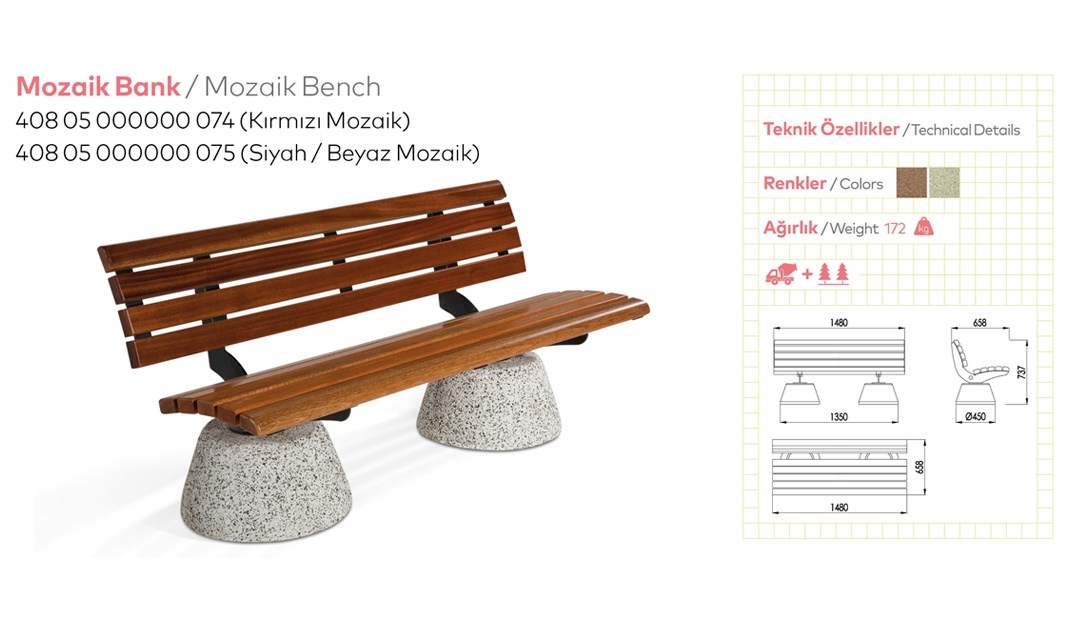 Benches with Backrest - 33