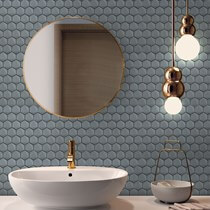 Porselen Mozaik | 3D Hexagon