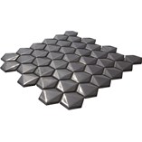 Porcelain Mosaic | 3D Hexagon - 7