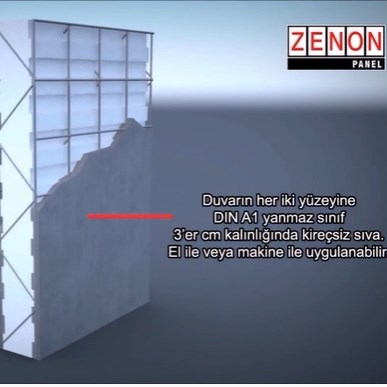 Zenon Panel Çatı Uygulama Animasyonu