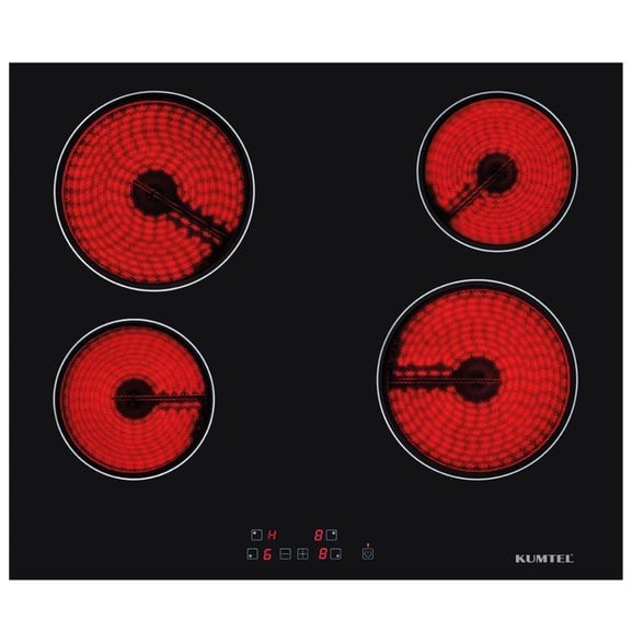 Vitroseramik Elektrikli Siyah Cam Ankastre Ocak V6-04T