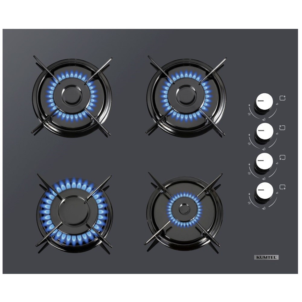 Antrasit (Gri) Cam Ankastre Ocak KO-40 TAHDF