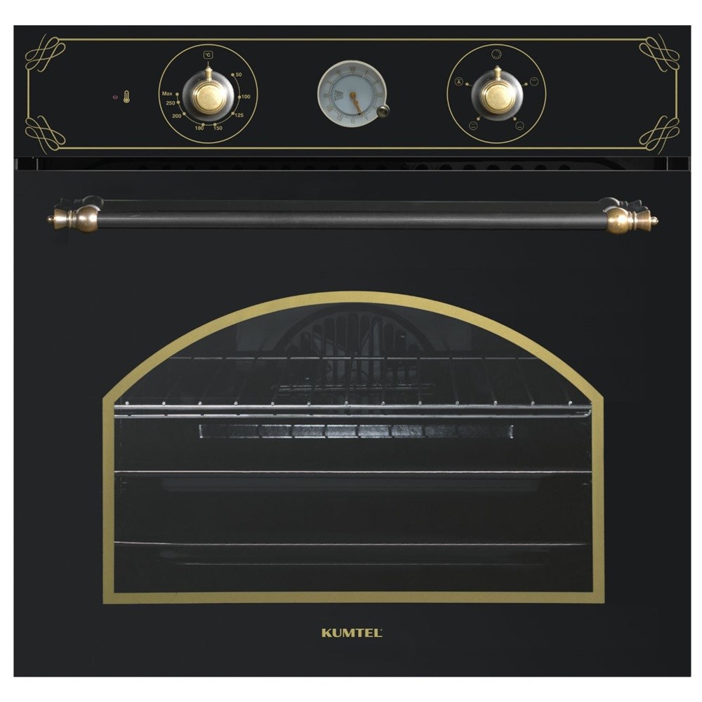 Rustik Siyah Cam Ankastre Fırın B66-SF2 (AT)