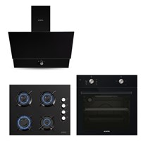 Black Still Button Ankastre Set