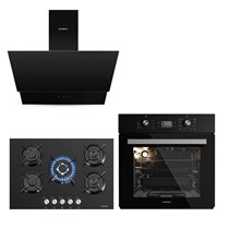 Dijital Siyah Ankastre Set 5 Gözlü