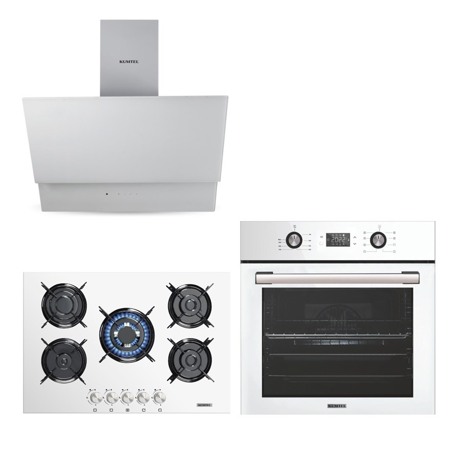 Dijital Beyaz Ankastre Set 5 Gözlü