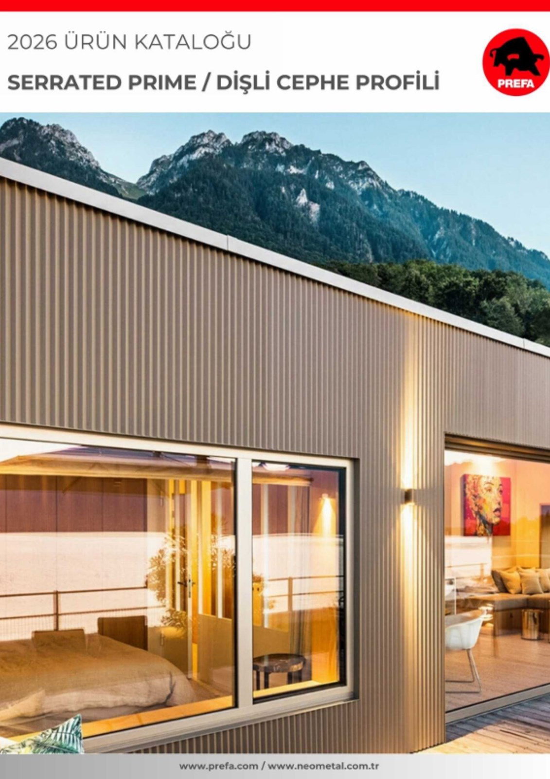 PREFA Zig-Zag (Dişli) Cephe Profili Kataloğu