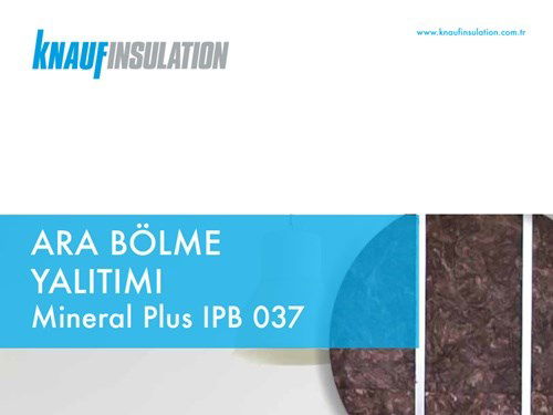 Knauf Insulation Ara Bölme Yalıtımı Broşürü