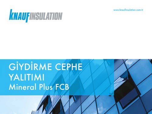 Knauf Insulation Giydirme Cephe Yalıtımı Broşürü